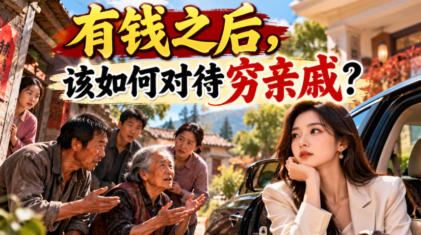 某公众号付费文章：有钱之后，该如何对待穷亲戚？-梦清研习社