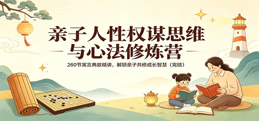 亲子人性权谋思维与心法修炼营：260节寓言典故精讲，解锁亲子共修成长智慧(完结)-梦清研习社