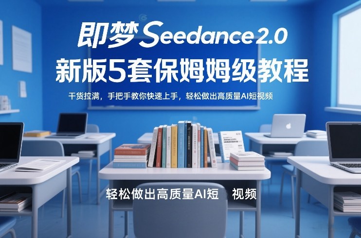 即梦Seedance2.0新版5套保姆级教程,干货拉满,手把手教你快速上手,轻松做出高质量AI短视频-梦清研习社
