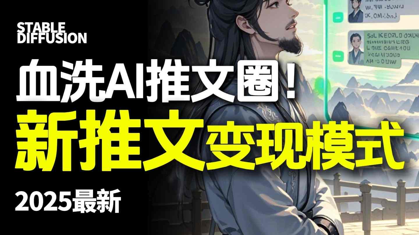 最新AI动态电影漫画小说推文，全流程实操教学，小白也能月入1W+-梦清研习社