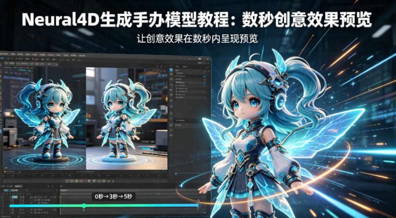 Neural4D生成手办模型教程，让创意效果在数秒内呈现预览-梦清研习社