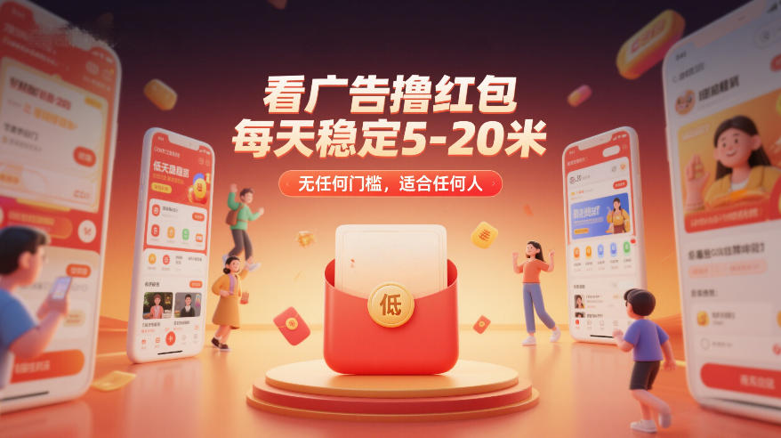 看广告撸红包，每天稳定5-20米，无任何门槛，适合任何人-梦清研习社