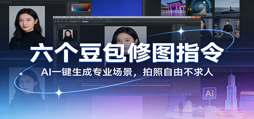 六个豆包修图指令：AI 一键生成专业场景，拍照自由不求人-梦清研习社