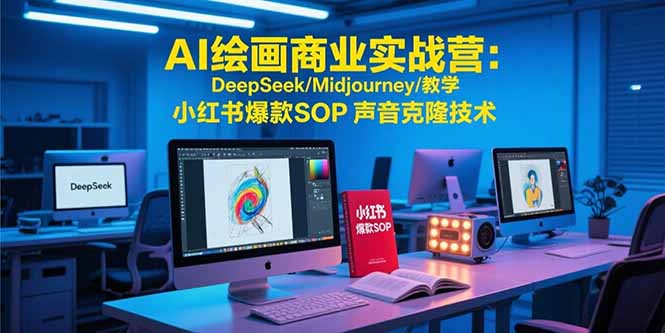 AI绘画商业实战营：DeepSeek/Midjourney/教学 小红书爆款SOP 声音克隆技术-梦清研习社
