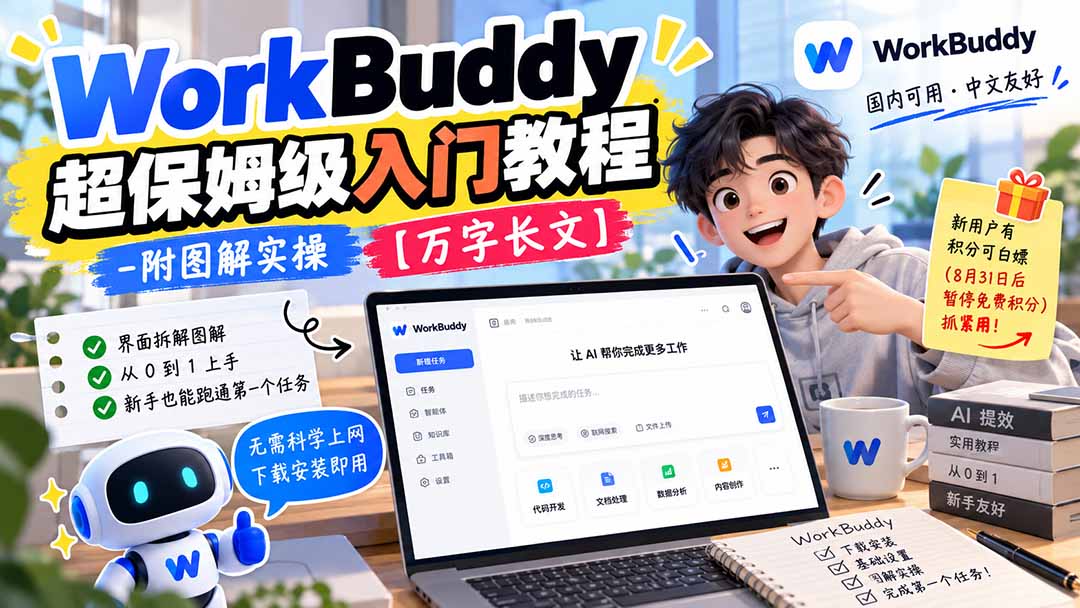 WorkBuddy 超保姆级入门教程-附图解实操 【万字长文】-梦清研习社