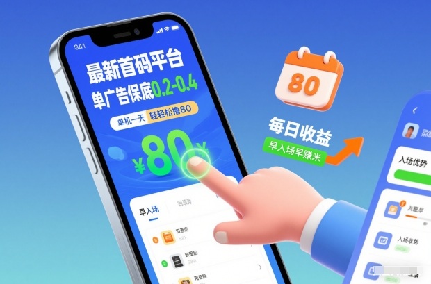 最新首码平台,单广告保底0.2-0.4,单机一天轻松撸80,早入场早賺米【揭秘】-梦清研习社