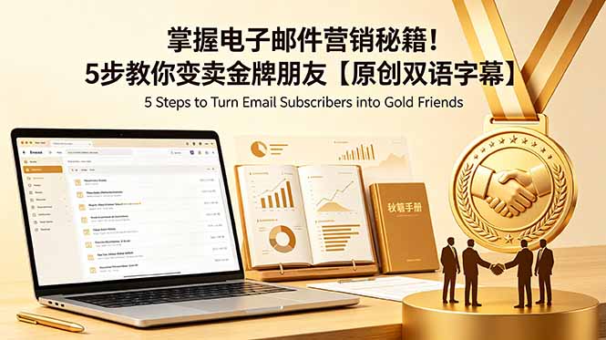 掌握电子邮件营销秘籍！5步教你变卖金牌朋友【原创双语字幕】-梦清研习社