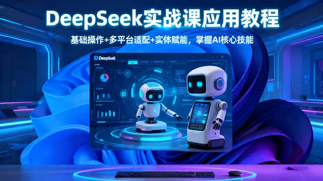 DeepSeek实战课应用教程、基础操作+多平台适配+实体赋能，掌握AI核心技能-梦清研习社
