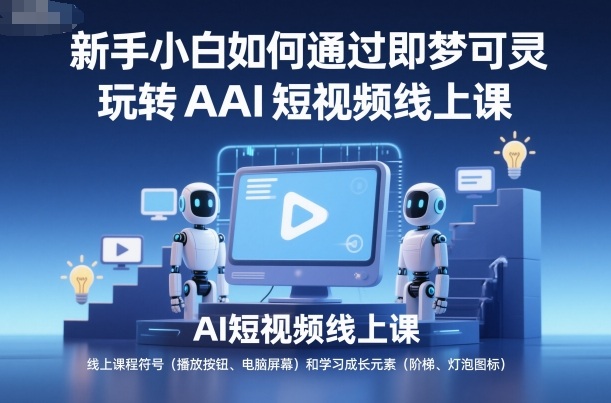 新手小白如何通过即梦可灵玩转AI短视频线上课-梦清研习社