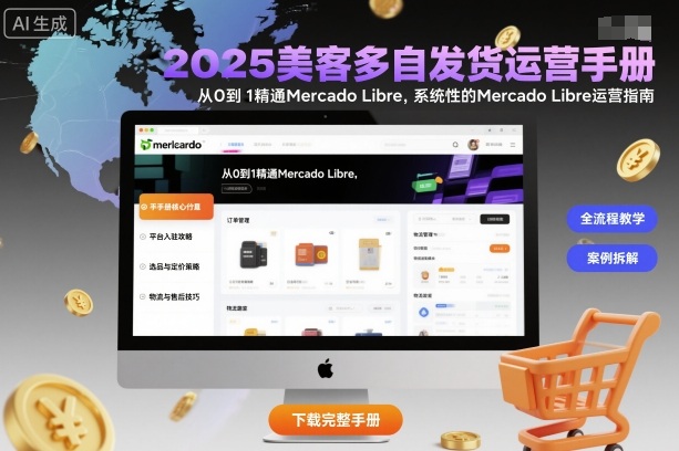 2025美客多自发货运营手册：从0到1精通Mercado Libre，系统性的Mercado Libre运营指南-梦清研习社