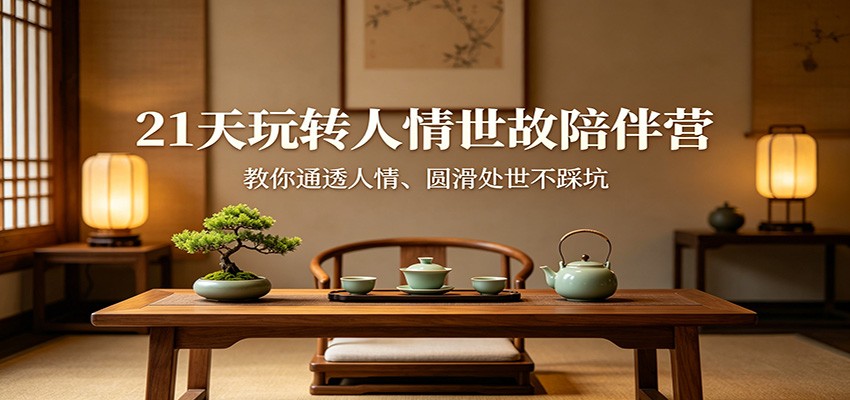 21天玩转人情世故陪伴营：教你通透人情、圆滑处世不踩坑-梦清研习社