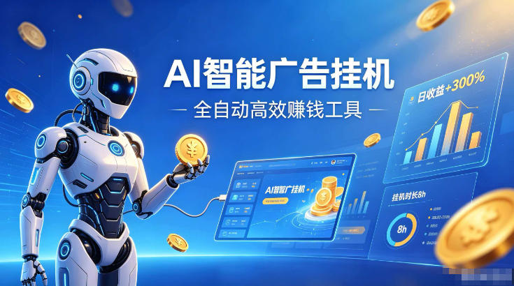 AI智能广告挂G，在家自动賺收益，全程无需人工操作、不用直播、不用拉人【揭秘】-梦清研习社
