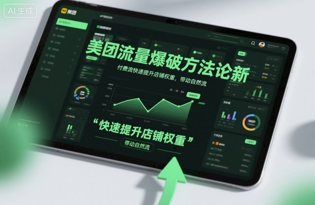 美团流量爆破方法论，付费流快速提升店铺权重，带动自然流-梦清研习社