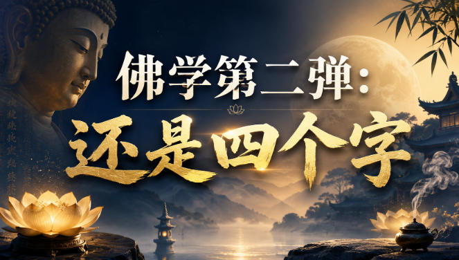 付费文章：佛学第二弹：还是四个字-梦清研习社