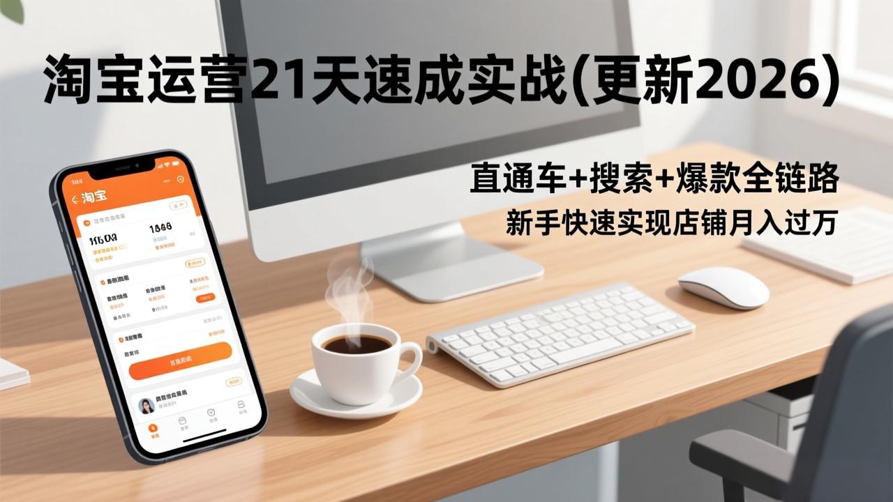 淘宝运营21天速成实战(更新3月-梦清研习社