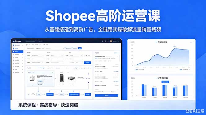 Shopee高阶运营课-2026年5月更新，从基础搭建到高阶广告，全链路实操破解流量销量瓶颈-梦清研习社
