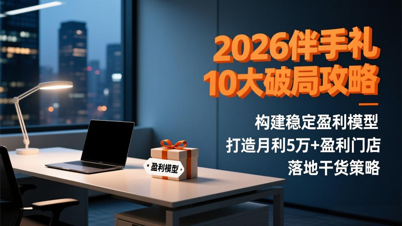 2026伴手礼10大破局攻略:构建稳定盈利模型,打造月利5万+盈利门店,落地干货策略-梦清研习社