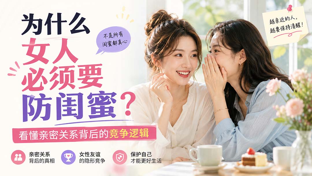 付费文章：为什么女人必须要防闺蜜？看懂亲密关系背后的竞争逻辑-梦清研习社