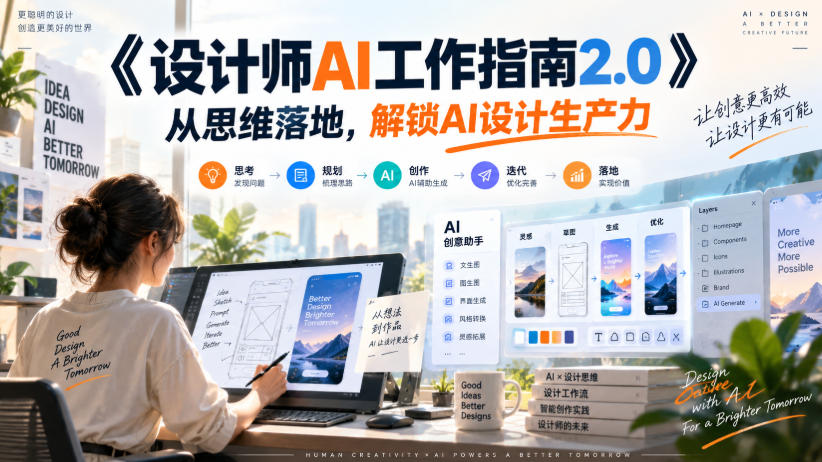 《设计师AI工作指南2.0》从思维落地-无水印，解锁AI设计生产力-梦清研习社