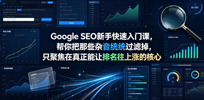 Google SEO新手快速入门课，帮你把那些杂音统统过滤掉，只聚焦在真正能让排名往上涨的核心动作【原创双语字幕】-梦清研习社