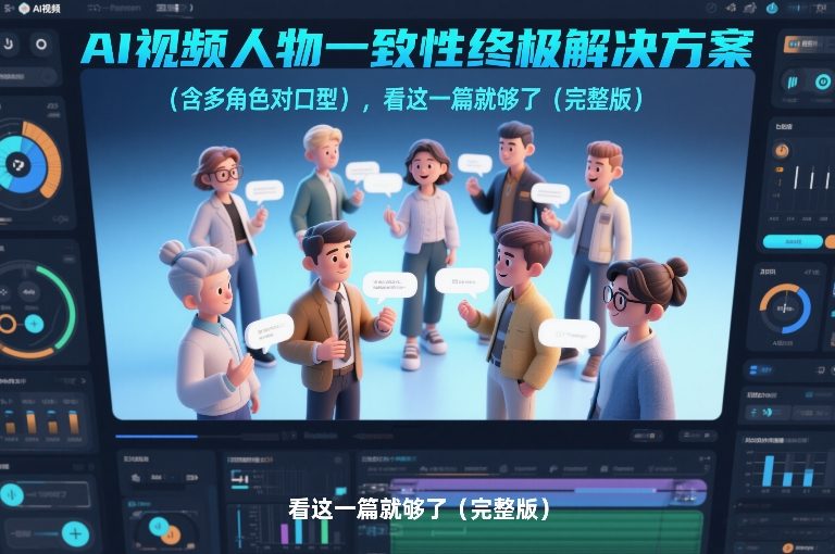 AI视频人物一致性终极解决方案(含多角色对口型)，看这一篇就够了(完整版)-梦清研习社