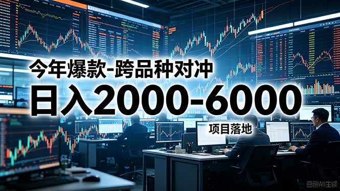 今年爆款-跨品种对冲日入2000-6000，项目落地！-梦清研习社