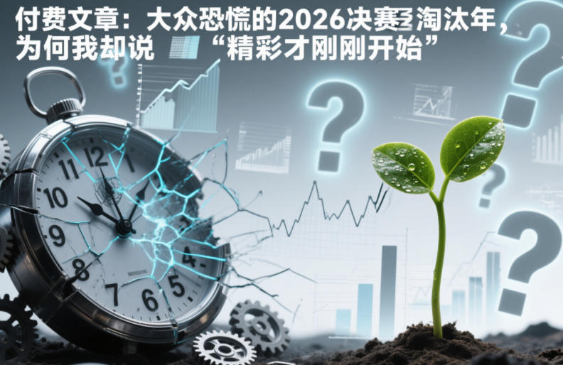 付费文章:大众恐慌的2026决赛淘汰年,为何我却说“精彩才刚刚开始”?-梦清研习社