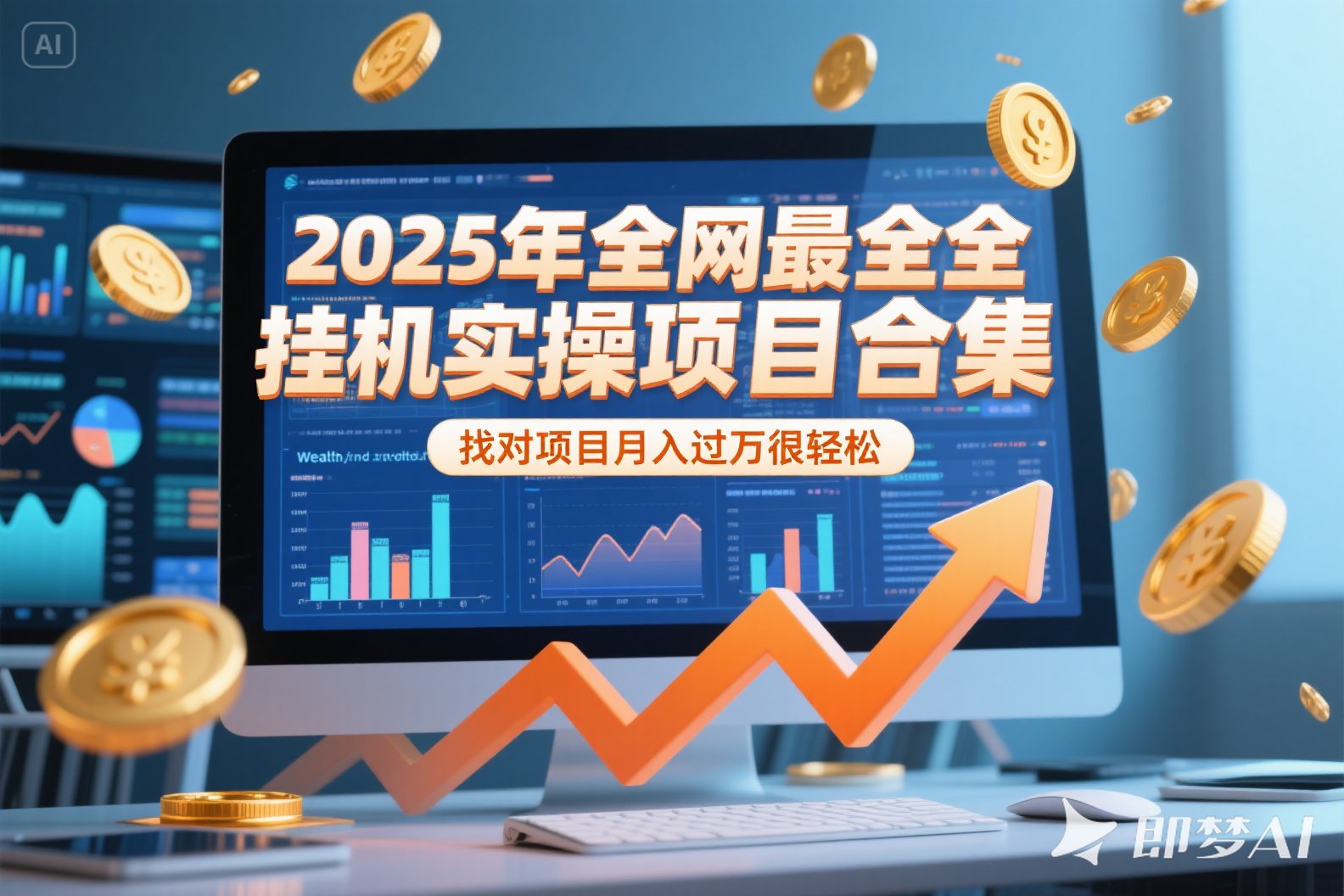 2025年挂机实操项目实操演练，挂机类型，AI直播类型，轻资产创业类型...-梦清研习社
