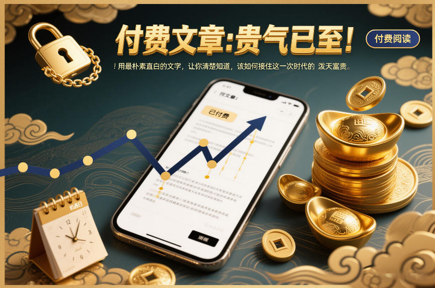 付费文章：贵气已至！用最朴素直白的文字，让你清楚知道，该如何接住这一次时代的泼天富贵-梦清研习社