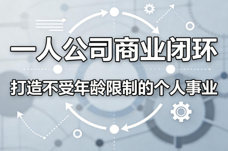 一人公司商业闭环，打造一份不受年龄限制的个人事业-梦清研习社