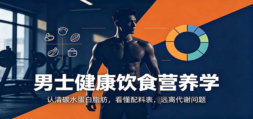 男士健康饮食营养学：认清碳水蛋白脂肪，看懂配料表，远离代谢问题-梦清研习社