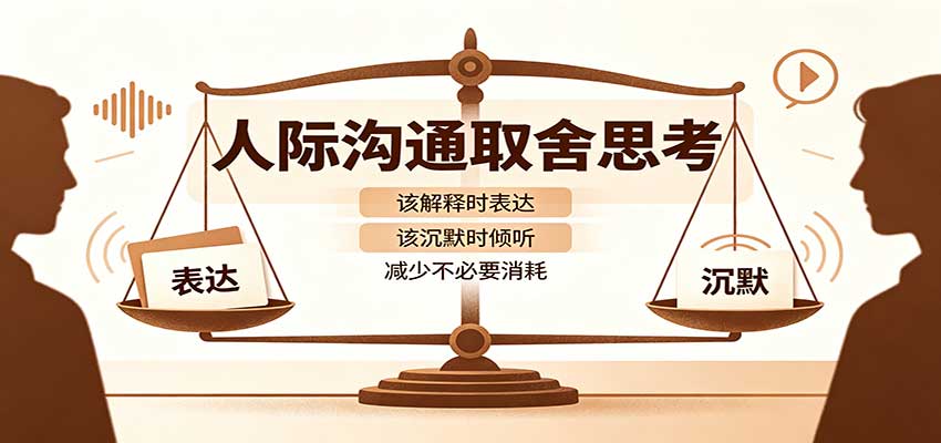 人际沟通取舍思考：分清解释与沉默边界，拿捏职场生活沟通分寸减少情绪内耗-梦清研习社
