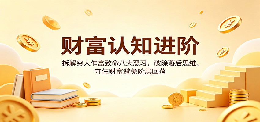 财富认知进阶：拆解穷人乍富致命八大恶习，破除落后思维，守住财富避免阶层回落-梦清研习社