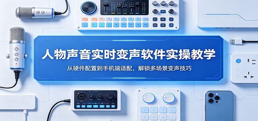 人物声音实时变声软件实操教学：从硬件配置到手机端适配，解锁多场景变声技巧-梦清研习社