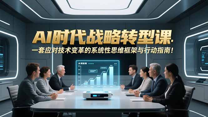 AI时代战略转型课：一套应对技术变革的系统性思维框架与行动指南！-梦清研习社