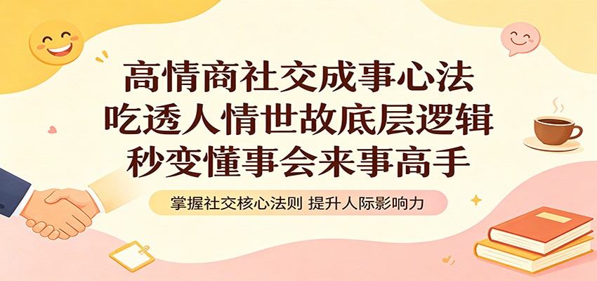 高情商社交成事心法：吃透人情世故底层逻辑，秒变懂事会来事高手-梦清研习社