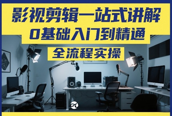 影视剪辑一站式讲解，0基础入门到精通，全流程实操-梦清研习社