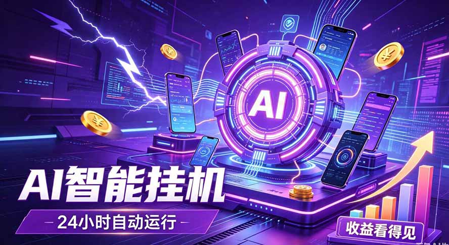AI智能广告挂机，躺赚新模式 设备托管运行，解放双手持续变现-梦清研习社