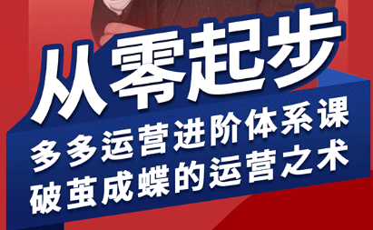 海神·拼多多运营进阶系统课(更新8月)-梦清研习社