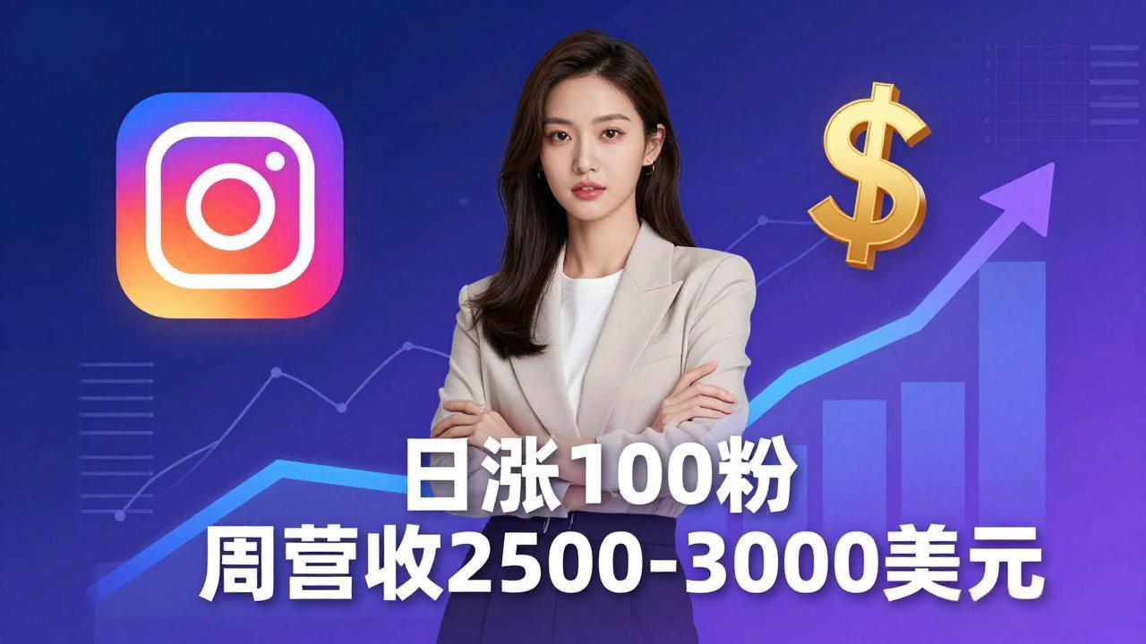 想做数字产品？Sheri亲授：日涨100粉、每周2500至3000美元的营收，Instagram躺着赚-梦清研习社