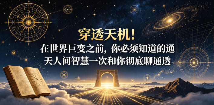 付费文章：穿透天机！在世界巨变之前，你必须知道的通天人间智慧一次和你彻底聊通透-梦清研习社