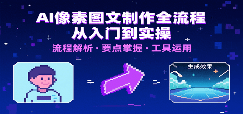 AI像素图文制作全流程：内容要点、文案选择及所用工具，助你快速入局-梦清研习社