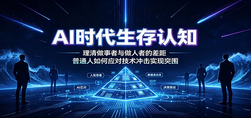 AI时代生存认知：理清做事者与做人者的差距，普通人如何应对技术冲击实现突围-梦清研习社