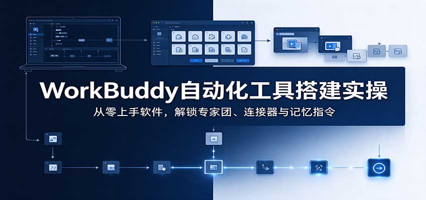 WorkBuddy自动化工具搭建实操：从零上手软件，解锁专家团、连接器与记忆指令-梦清研习社
