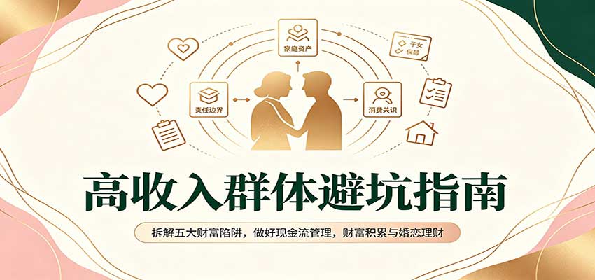 高收入群体避坑指南：拆解五大财富陷阱，做好现金流管理，财富积累与婚恋理财-梦清研习社