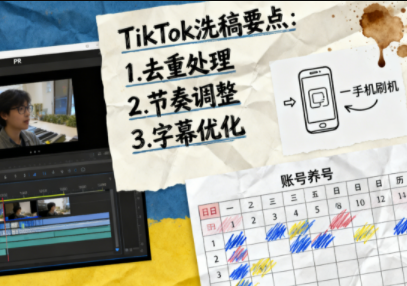 TikTok洗稿剪辑全流程课-梦清研习社