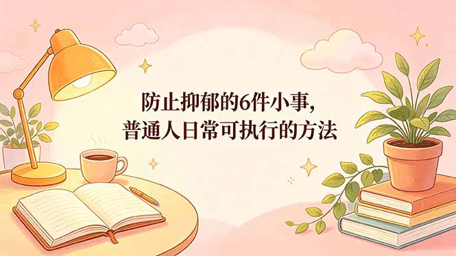 付费文章：防止抑郁的6件小事，普通人日常可执行的方法-梦清研习社