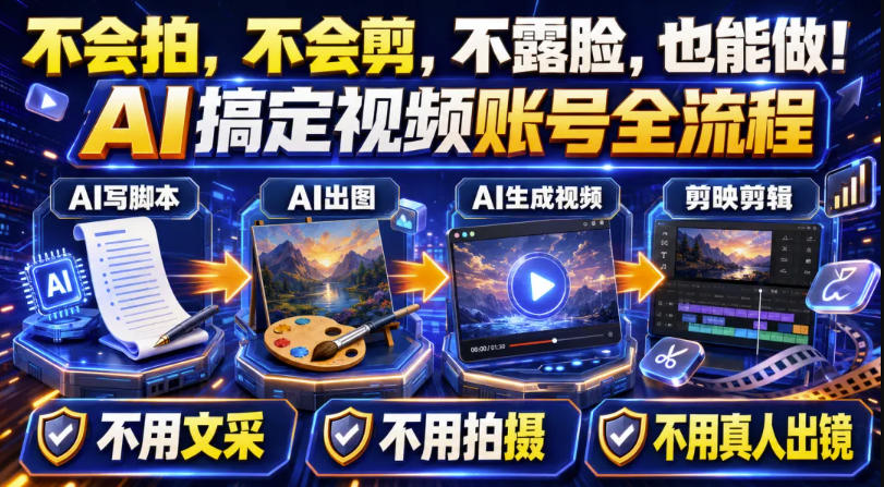 AI短视频起号实战项目，用AI做视频起号，45天涨粉12W，一条广告8.5k，广告接到手软，引流、变现两不误！-梦清研习社