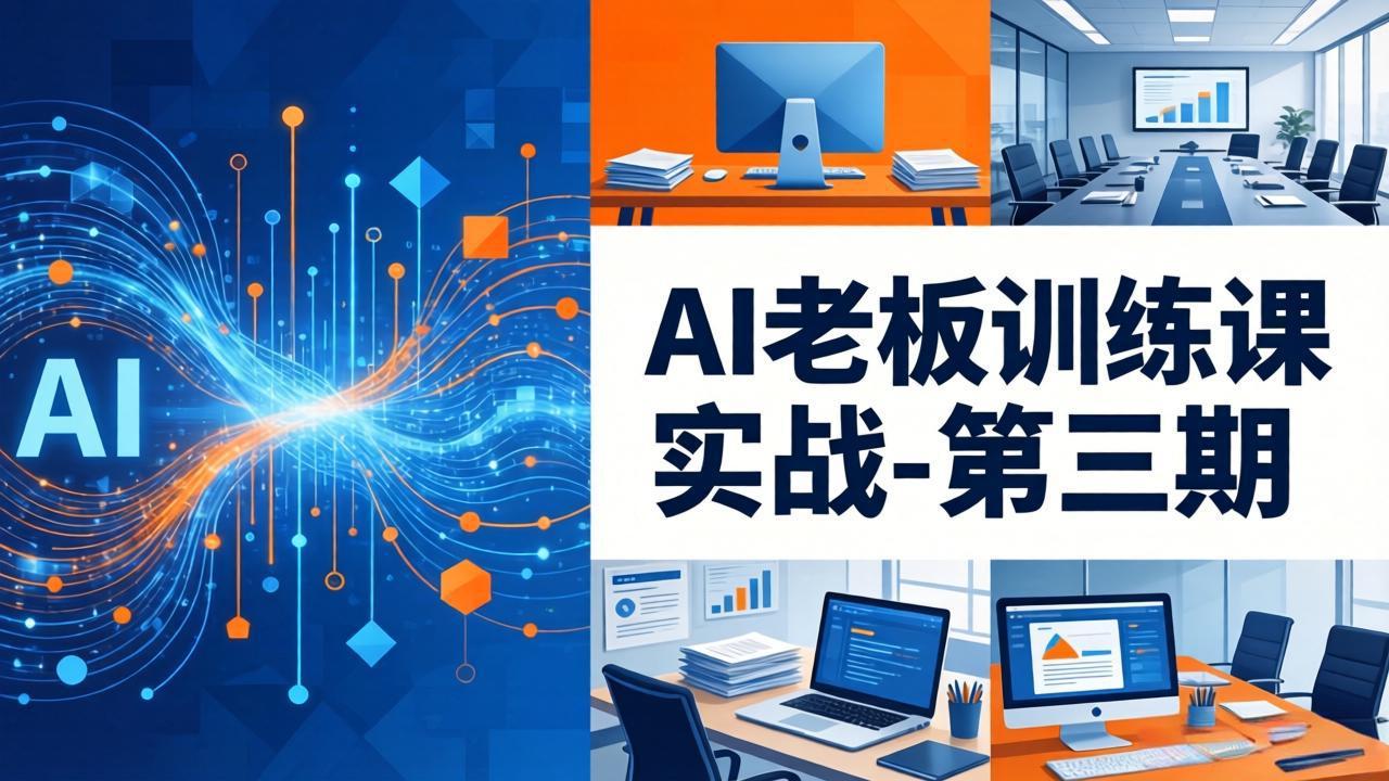 AI老板训练课实战-第三期：AI+内容应用落地教学，从0到1打通AI变现完整路径-梦清研习社