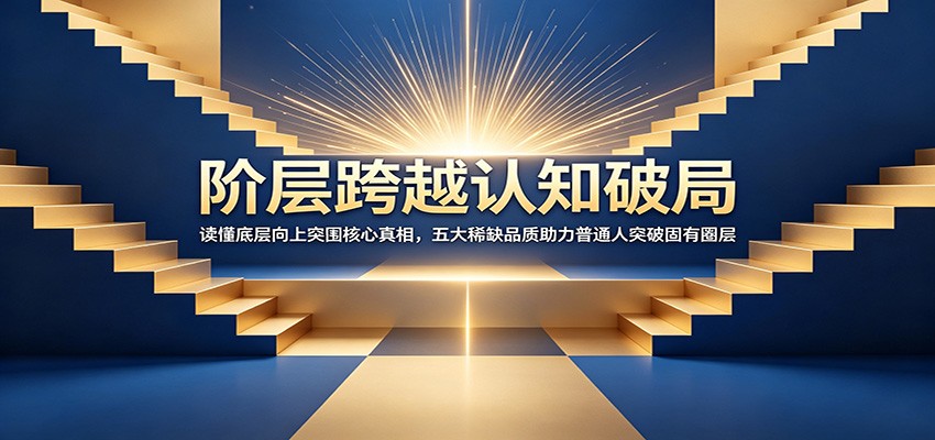 阶层跨越认知破局：读懂底层向上突围核心真相，五大稀缺品质助力普通人突破固有圈层-梦清研习社